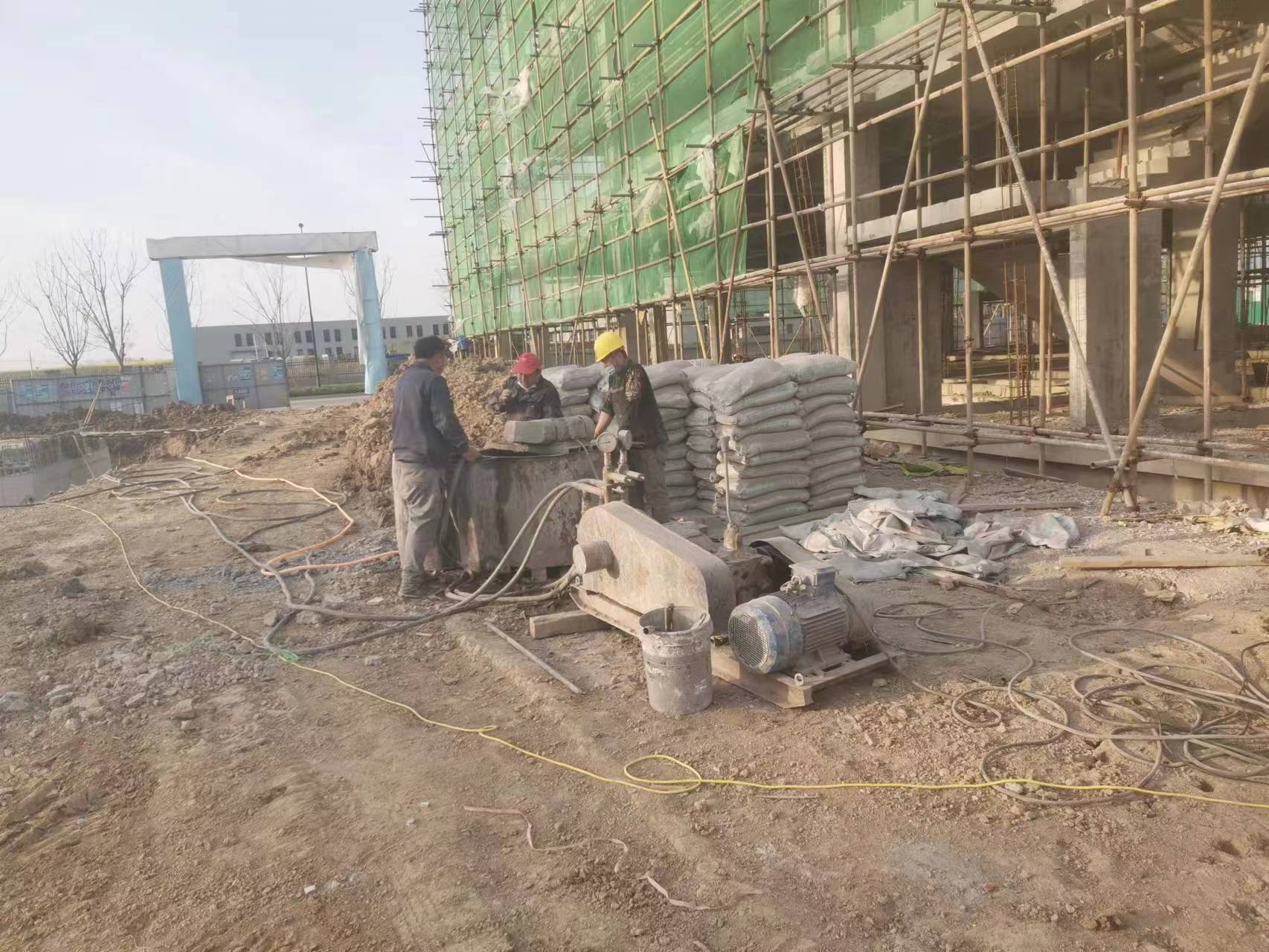 红河别墅下沉注浆